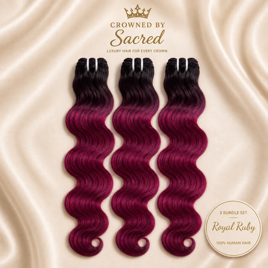 Royal Ruby 3-Bundle Set (18"+ 20"+ 22")