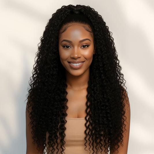 Burmese Curly Glueless Lace Wig