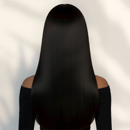Straight Wig with Bangs – HD Lace