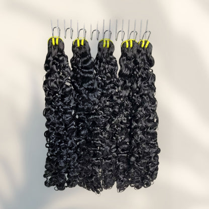 Burmese Curly Hair Bundles-Weft & No Weft Options