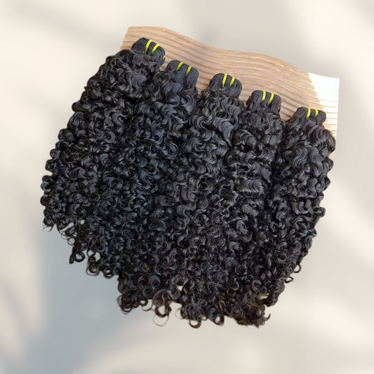 Burmese Curly Hair Bundles-Weft & No Weft Options
