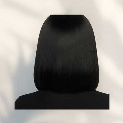 5x5 Glueless Straight Fringe Wig