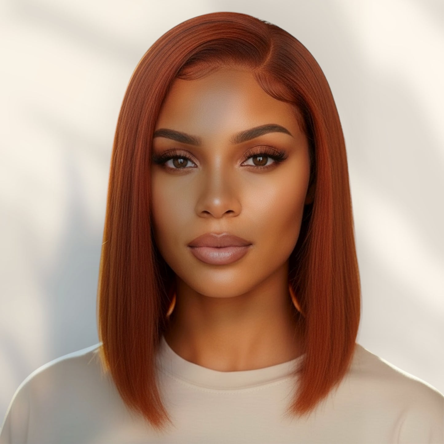 Copper Bob Wig – HD Lace
