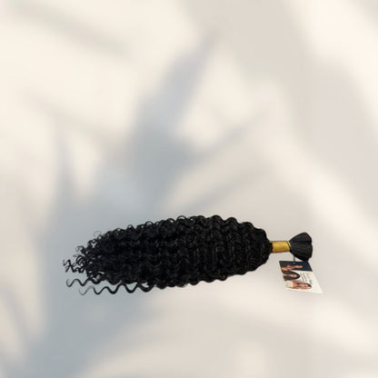 RAW Burmese Curly Bulk Hair-Boho Knotless Braiding Texture